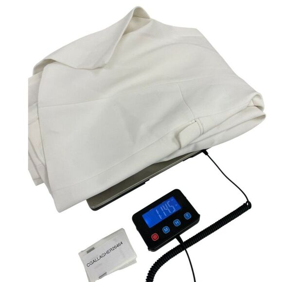 Zara Womens Tuxedo Blazer Suit XL White Satin Lapels Single Breast 2389/198 NWT - Picture 16 of 16